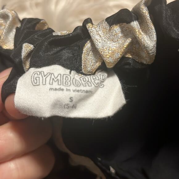 Gymboree girls black/gold double lined reindeer skirt size Small 5/6 - Picture 4 of 9